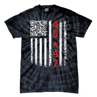 Funny Qr Code President Trump Dance Meme Tie-Dye T-Shirt