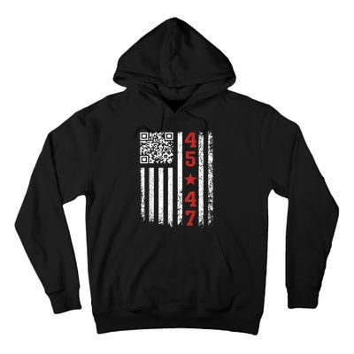 Funny Qr Code President Trump Dance Meme Tall Hoodie