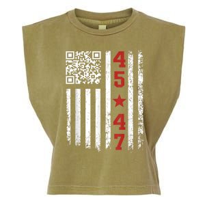 Funny Qr Code President Trump Dance Meme Garment-Dyed Women's Muscle Tee