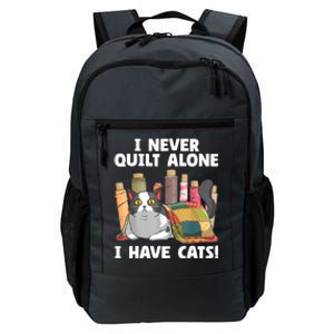 Funny Quilting Cat Quilt Sewing Quilter Daily Commute Backpack