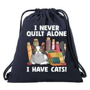 Funny Quilting Cat Quilt Sewing Quilter Drawstring Bag