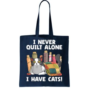 Funny Quilting Cat Quilt Sewing Quilter Tote Bag