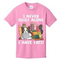 Funny Quilting Cat Quilt Sewing Quilter Kids T-Shirt