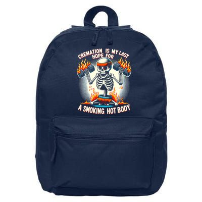 Funny Quote Cremation Is My Last Hope For A Smoking Hot Body 16 in Basic Backpack