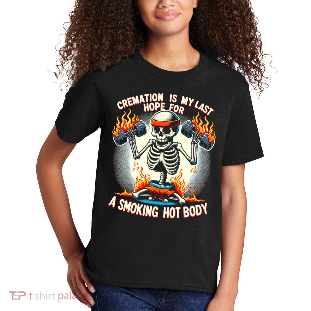 Funny Quote Cremation Is My Last Hope For A Smoking Hot Body Kids T-Shirt