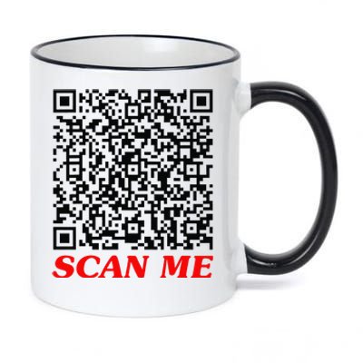 Fuckyou Qr Code Anti Social Sarcastic Funny 11oz Black Color Changing Mug