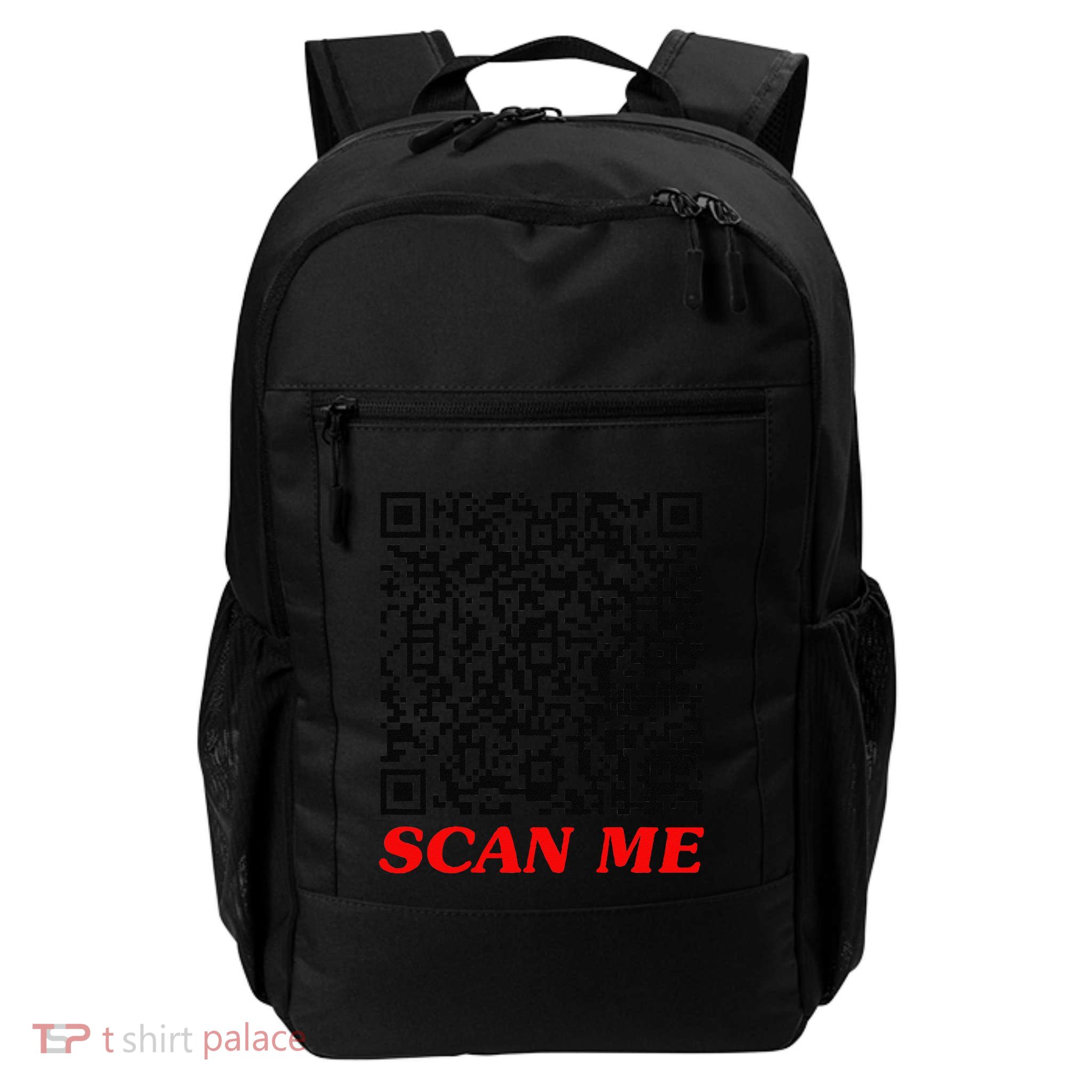 Fuckyou Qr Code Anti Social Sarcastic Funny Daily Commute Backpack