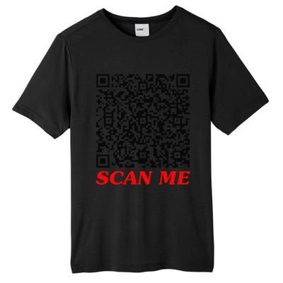 Fuckyou Qr Code Anti Social Sarcastic Funny Tall Fusion ChromaSoft Performance T-Shirt