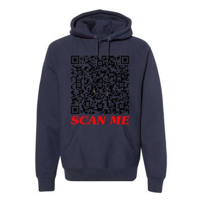 Fuckyou Qr Code Anti Social Sarcastic Funny Premium Hoodie