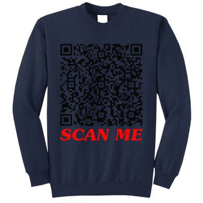 Fuckyou Qr Code Anti Social Sarcastic Funny Tall Sweatshirt