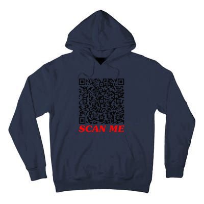 Fuckyou Qr Code Anti Social Sarcastic Funny Tall Hoodie