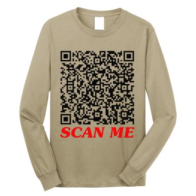 Fuckyou Qr Code Anti Social Sarcastic Funny Long Sleeve Shirt