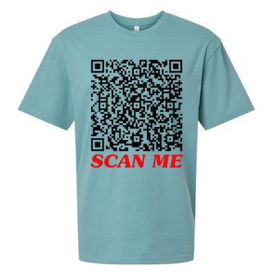 Fuckyou Qr Code Anti Social Sarcastic Funny Sueded Cloud Jersey T-Shirt