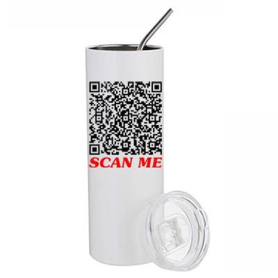 Fuckyou Qr Code Anti Social Sarcastic Funny Stainless Steel Tumbler