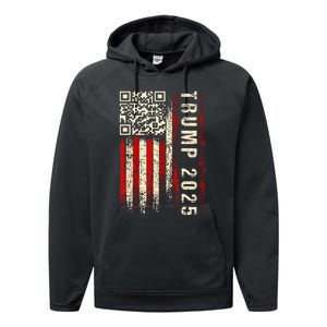 Funny Qr Donald Trump Dancing 4745 Code Video Performance Fleece Hoodie