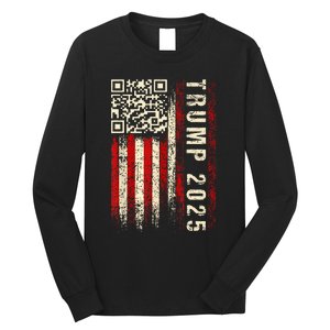 Funny Qr Donald Trump Dancing 4745 Code Video Long Sleeve Shirt