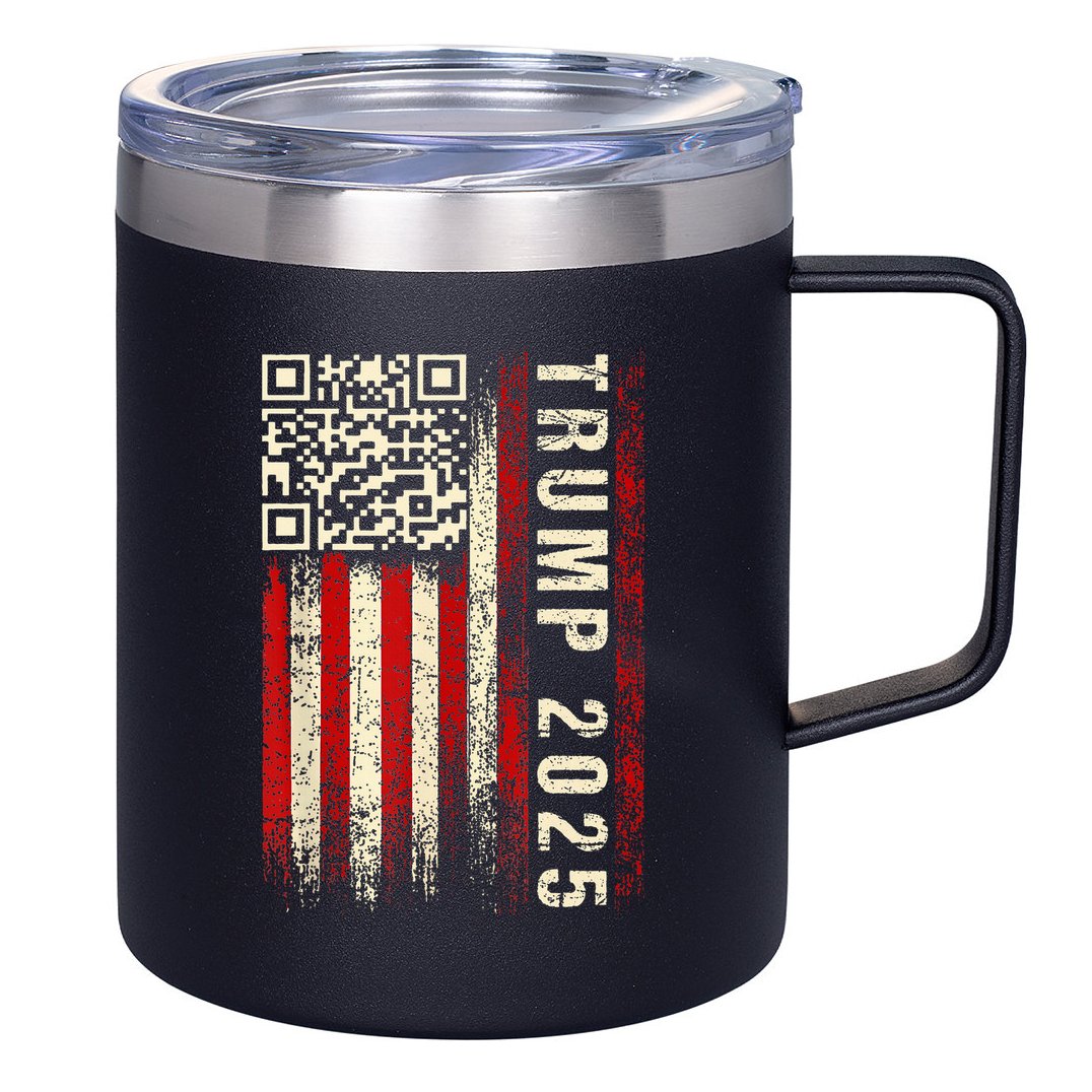 Funny Qr Donald Trump Dancing 4745 Code Video 12oz Stainless Steel Coffee Mug