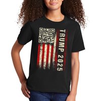 Funny Qr Donald Trump Dancing 4745 Code Video Kids T-Shirt