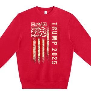 Funny Qr Donald Trump Dancing 4745 Code Video Premium Crewneck Sweatshirt