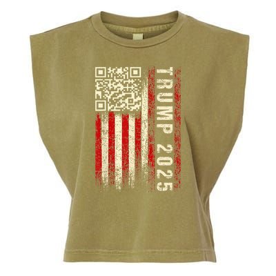 Funny Qr Donald Trump Dancing 4745 Code Video Garment-Dyed Women's Muscle Tee