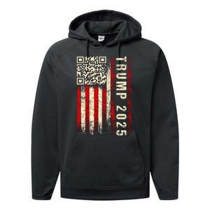 Funny Qr Donald Trump Dancing 47/45 Code Performance Fleece Hoodie