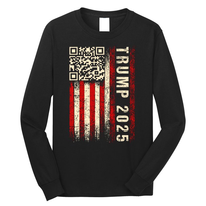 Funny Qr Donald Trump Dancing 47/45 Code Long Sleeve Shirt