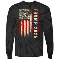 Funny Qr Donald Trump Dancing 47/45 Code Tie-Dye Long Sleeve Shirt