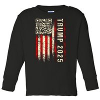 Funny Qr Donald Trump Dancing 47/45 Code Toddler Long Sleeve Shirt