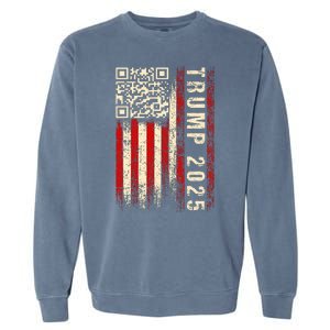 Funny Qr Donald Trump Dancing 47/45 Code Garment-Dyed Sweatshirt