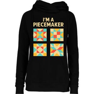 Funny Quilting Designs For Women Quilt Lover Knitting Womens Funnel Neck Pullover Hood