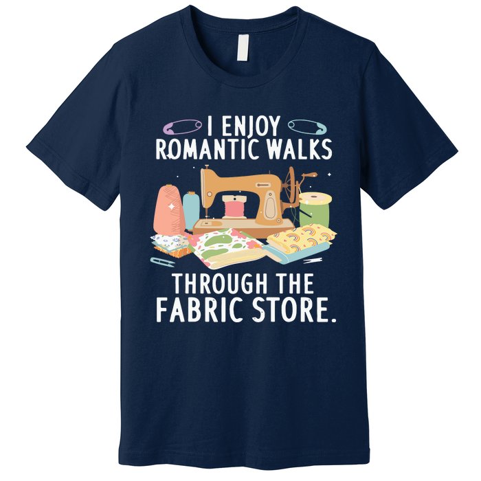 Funny Quilting Design For Men Women Quilter Sewing Quilt Premium T-Shirt