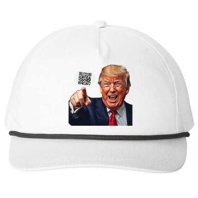 Funny Qr Donald Trump Dancing 4745 Code Video Retro Snapback Five-Panel Rope Hat