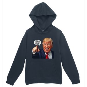 Funny Qr Donald Trump Dancing 4745 Code Video Retro Urban Pullover Hoodie