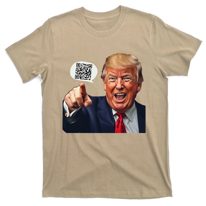 Funny Qr Donald Trump Dancing 4745 Code Video Retro T-Shirt