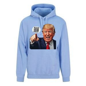 Funny Qr Donald Trump Dancing 4745 Code Video Retro Unisex Surf Hoodie