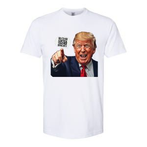 Funny Qr Donald Trump Dancing 4745 Code Video Retro Softstyle CVC T-Shirt