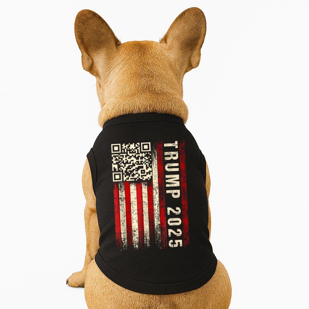Funny Qr Donald Trump Dancing 47/45 Code Video Doggie Tank