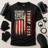 Funny Qr Donald Trump Dancing 47/45 Code Video Cooling Performance Crew T-Shirt