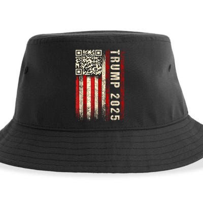 Funny Qr Donald Trump Dancing 47/45 Code Video Sustainable Bucket Hat
