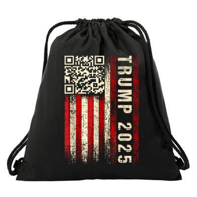 Funny Qr Donald Trump Dancing 47/45 Code Video Drawstring Bag
