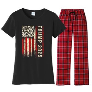 Funny Qr Donald Trump Dancing 47/45 Code Video Women's Flannel Pajama Set