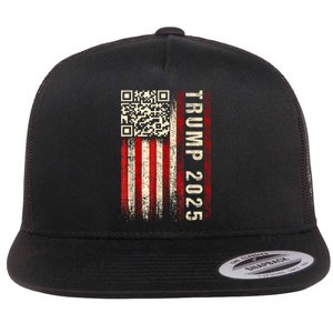 Funny Qr Donald Trump Dancing 47/45 Code Video Flat Bill Trucker Hat