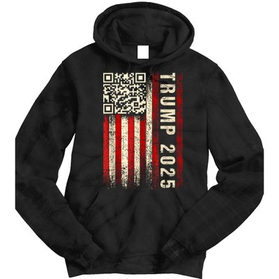 Funny Qr Donald Trump Dancing 47/45 Code Video Tie Dye Hoodie