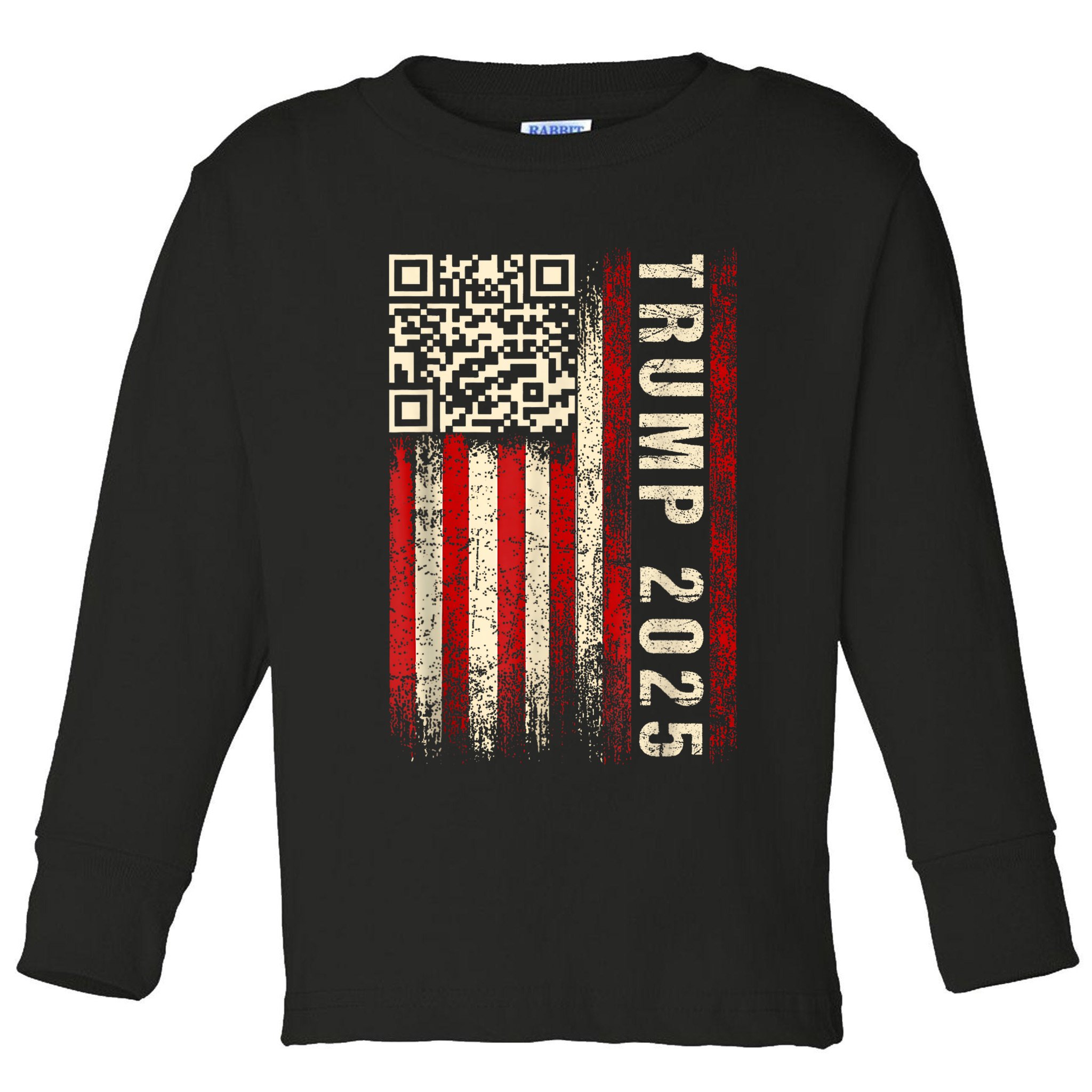Funny Qr Donald Trump Dancing 47/45 Code Video Toddler Long Sleeve Shirt