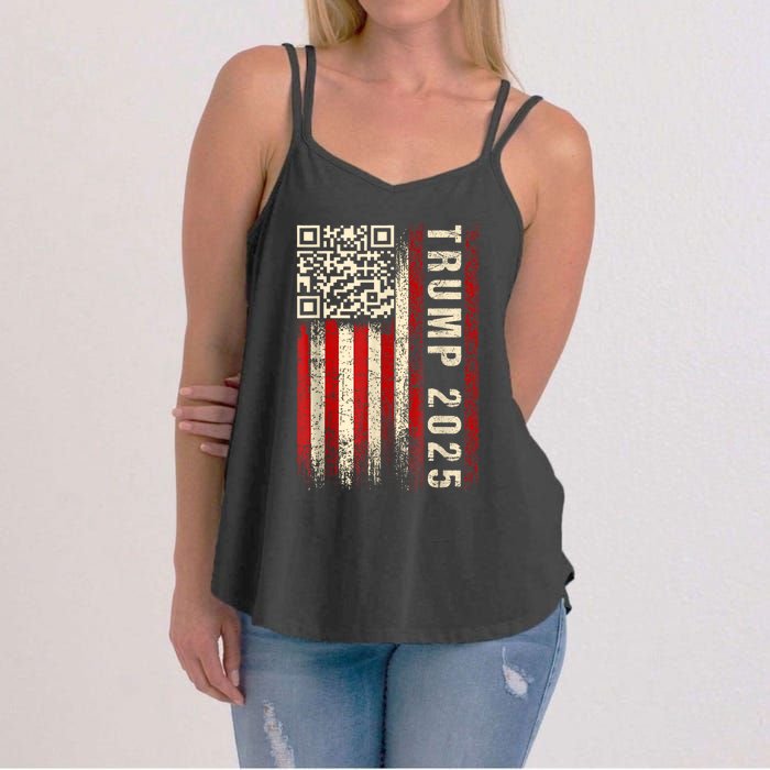 Funny Qr Donald Trump Dancing 47/45 Code Video Women's Strappy Tank