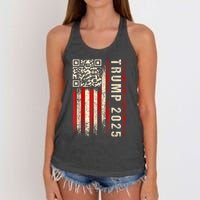 Funny Qr Donald Trump Dancing 47/45 Code Video Women's Knotted Racerback Tank