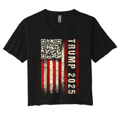 Funny Qr Donald Trump Dancing 47/45 Code Video Crop Top