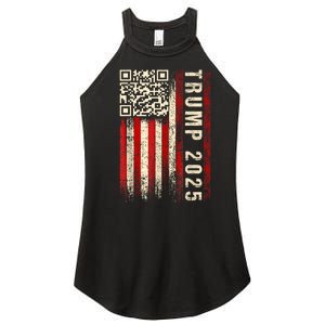 Funny Qr Donald Trump Dancing 47/45 Code Video Women's Perfect Tri Rocker Tank