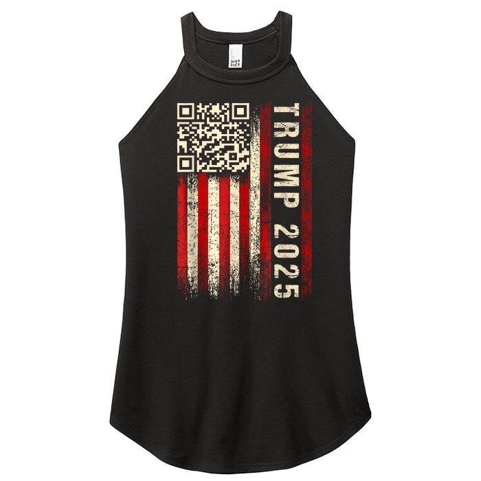 Funny Qr Donald Trump Dancing 47/45 Code Video Women's Perfect Tri Rocker Tank