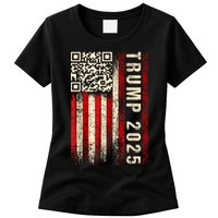Funny Qr Donald Trump Dancing 47/45 Code Video Womens T-Shirt